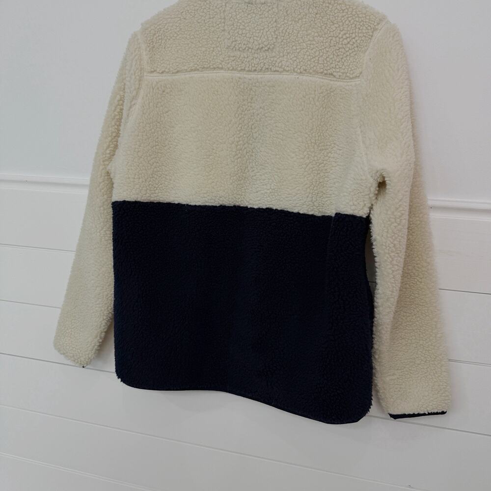 Vineyard Vines Shep Sherp Super Sherp Fleece Pullover Nautical Navy Cream M - Picture 7 of 7